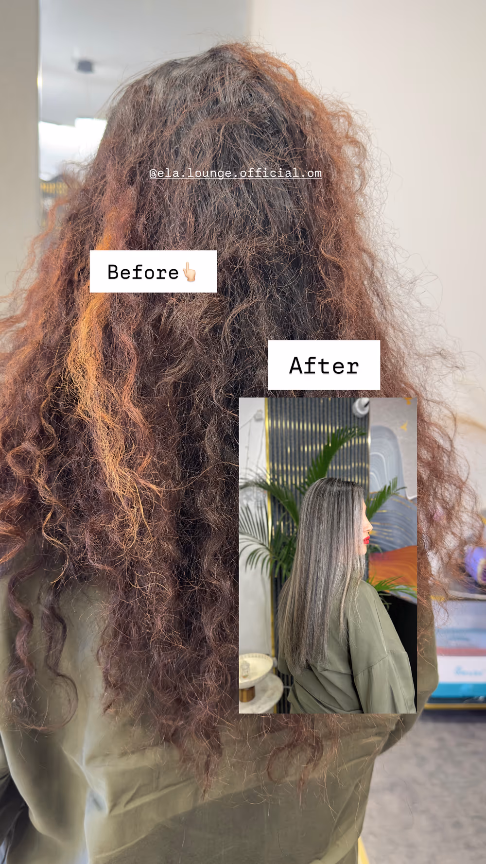 Frizzy & faded → sleek, toned colour